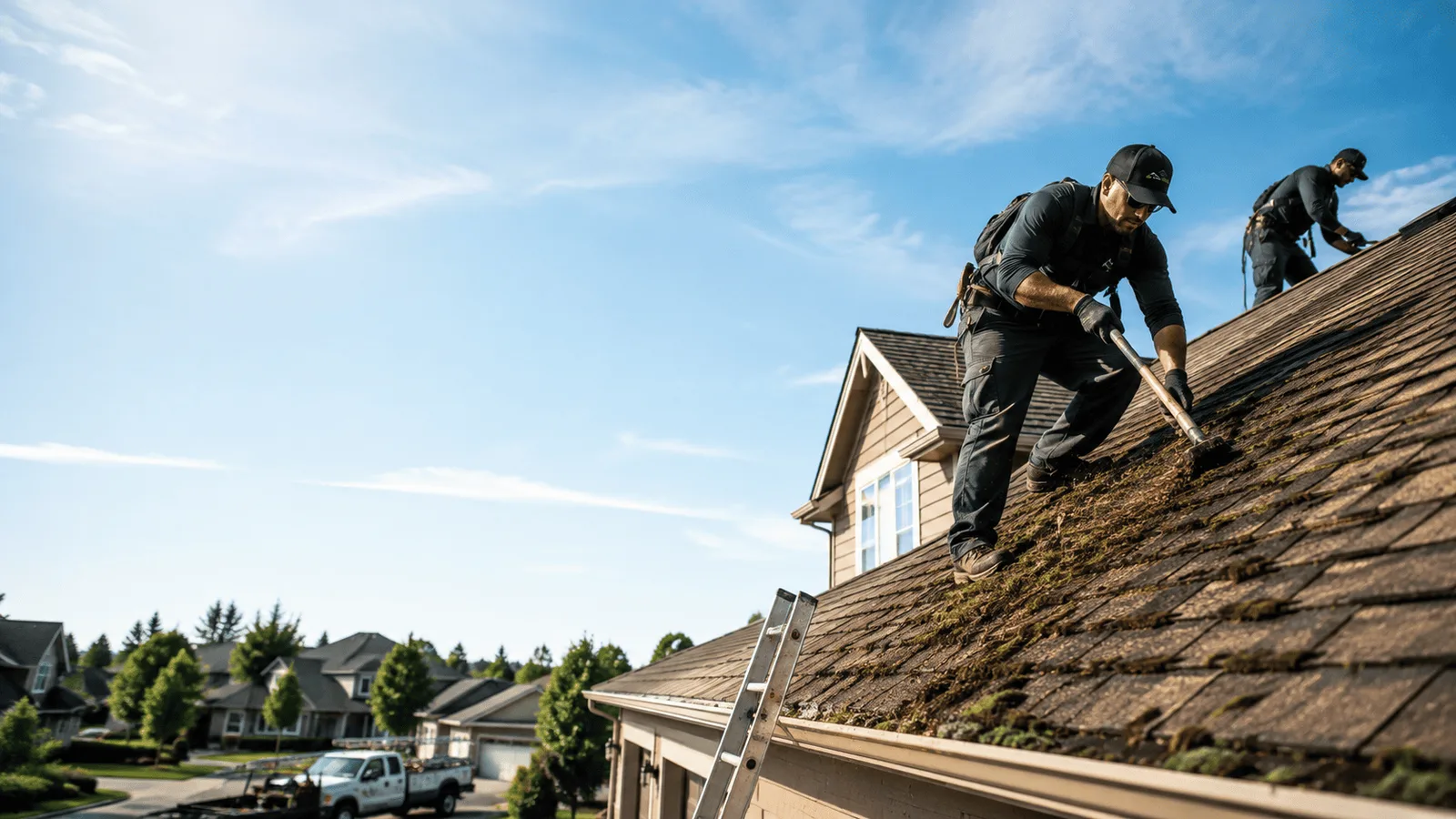 Roof Moss Removal in Romeoville, IL near me